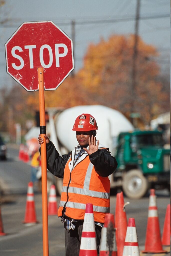 on the job